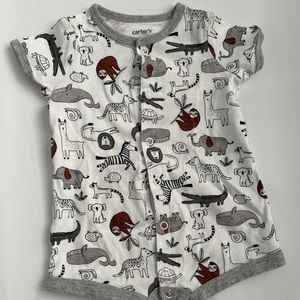 Carter’s animal romper. 3M